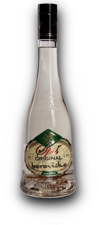 Spiš Originál Borovička 40% 0,7l s jalovecem v lahvi