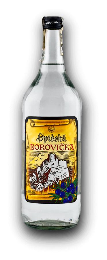 Spišská Borovička 38% 1,0L – tradiční slovenský jalovec