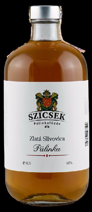 Szicsek Zlatá Slivovica 44% 0,5L (holá láhev)