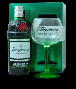 Tanqueray Gin 43,1% 0,7L (dárkové balení s 1 skleničkou)