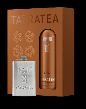 Tatratea Peach 42% 0,7L (dárkové balení s ploskačkou)
