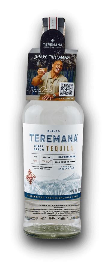 Teremana Tequila Blanco 100% Agave 40% 0,7L (holá láhev)