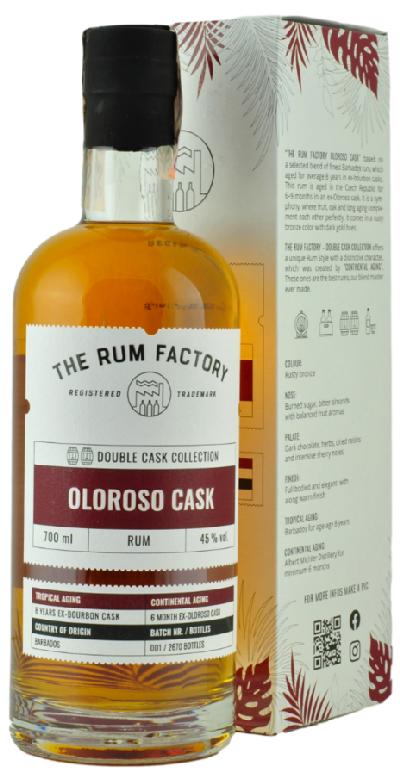 The Rum Factory - Double Cask Collection - Oloroso Cask 45% 0,7L (karton)