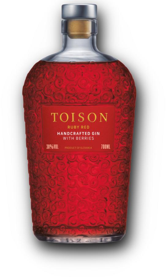 Toison Ruby Red Craft Gin 38% 0,7 l – holá láhev
