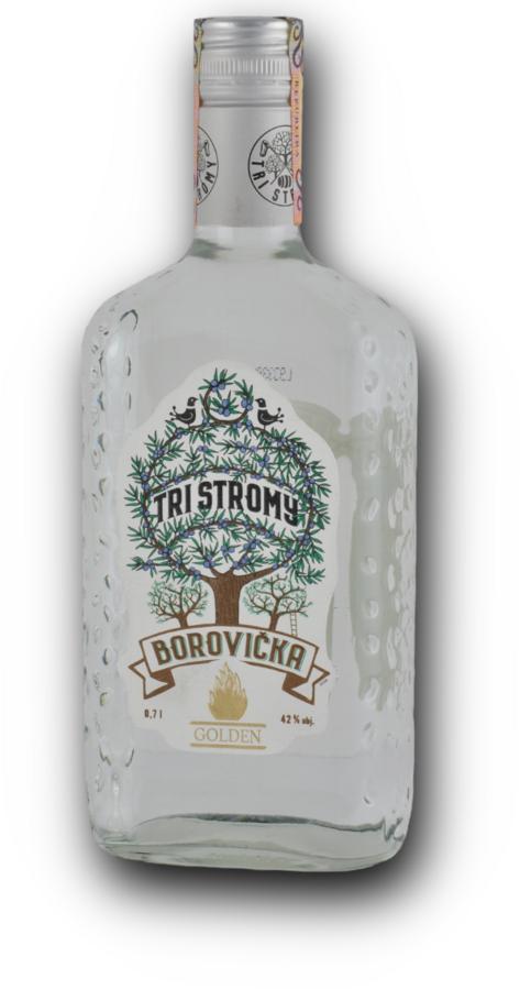 Golden Tri Stromy Borovička 42% 0,7 l