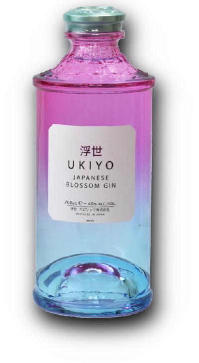 Ukiyo Japanese Blossom Gin 40% 0,7l (holá láhev)