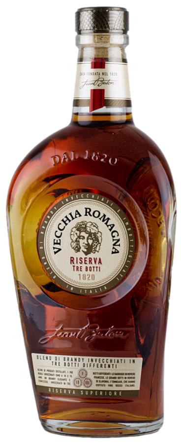Vecchia Romagna Riserva Tre Botti Brandy 40,8% 0,7 l