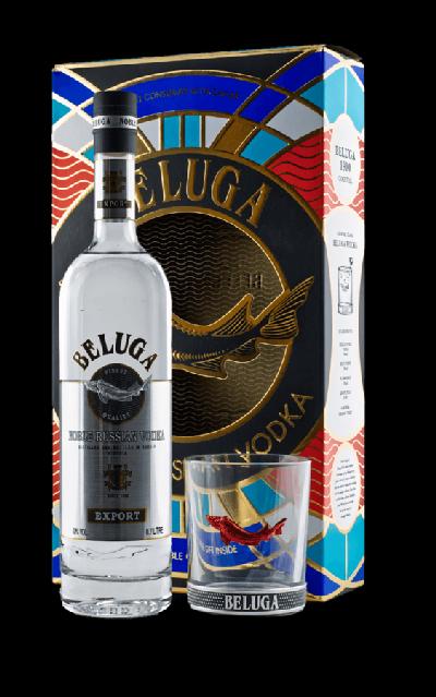 Beluga Noble 40% 0,7L (dárkové balení s 1 sklenicí)