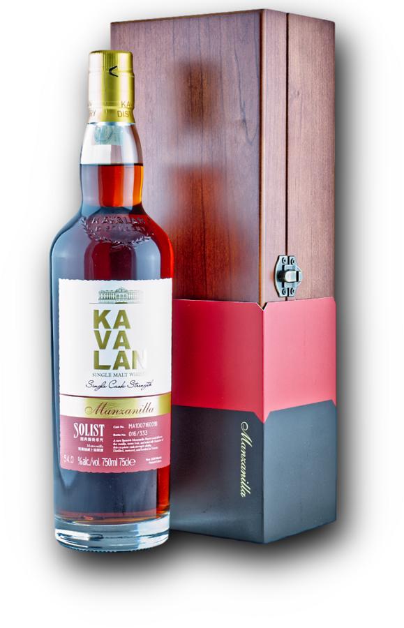 Kavalan Solist Manzanilla 54% 0,75 l — dárkové balení
