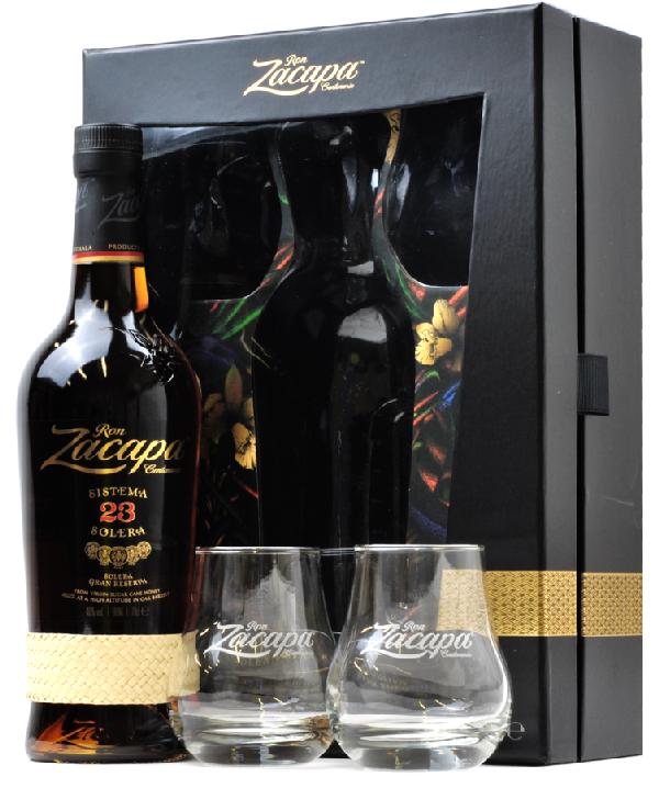 Zacapa Centenario 23 Solera Rum 40 % – se 2 skleničkami, 0,7 l
