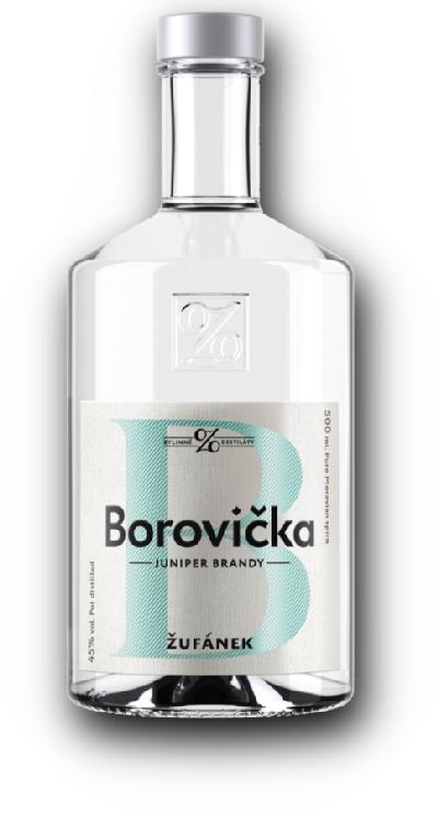 Žufánek Borovička 45% 0,5l (holá láhev)