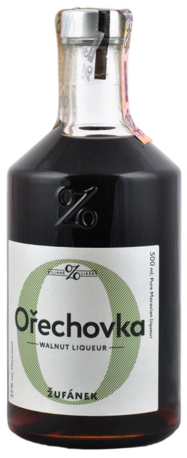 Žufánek Ořechovka 35% 0,5 l – likér z nezralých ořechů a 9 bylin