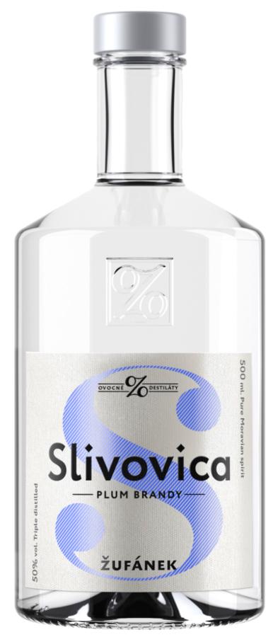 Žufánek Slivovica Moravská Švestkovice 50% 0,5l