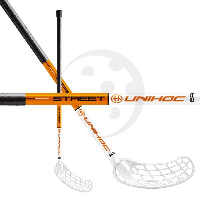 Unihoc STREET 35 White/Orange Oboustranná 96 cm (= 107 cm)