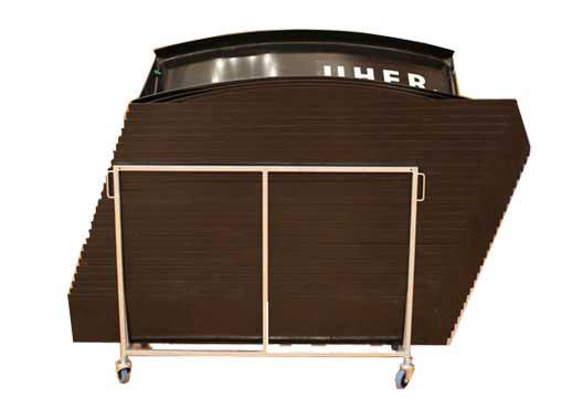 UHER IFF florbalové mantinely – černé, 40 × 20 m