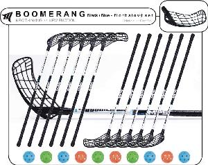 Set MPS Boomerang Black/Blue (12 hokejek) 7x levá / 5x pravá