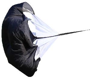 Resistance brzdící padák černá