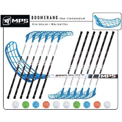 Set MPS Boomerang Blue (12 hokejek) 10x levá / 2x pravá
