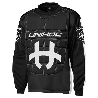 Unihoc Shield JR Black/White brankářsky dres 140