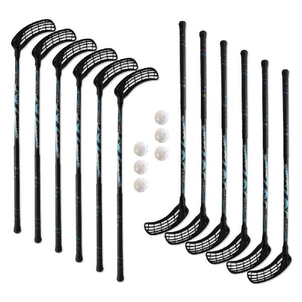 Eurostick Doz IFF Set 12 hokejek – 8x levá / 4x pravá (96 cm)