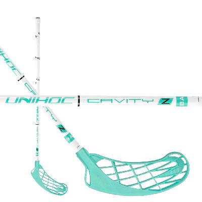 Unihoc Cavity Z 32 White/Turquoise Levá (levá ruka dole) 87 cm (= 97 cm)