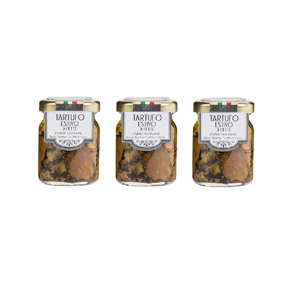Plátky z černého letního lanýže Pagnani Tartufi 3× 50 g (Carpaccio)