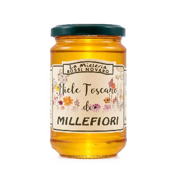 Italský toskánský květový med Apicoltura Rossi, 400 g (Miele Toscano di Millefiori)