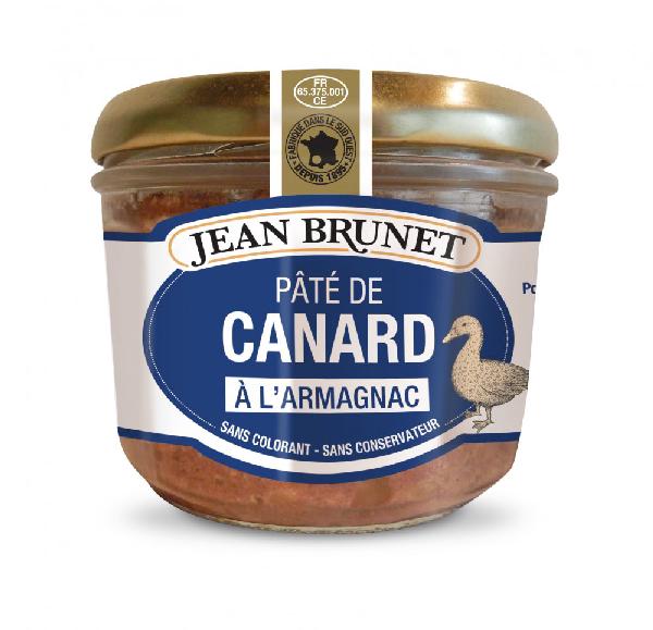 Kachní terina s Armagnakem Jean Brunet, 180 g — francouzská paštika bez barviv