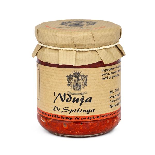 Nduja di Spilinga — pikantní roztíratelný vepřový salám Azienda Agricola Fontana, 180 g