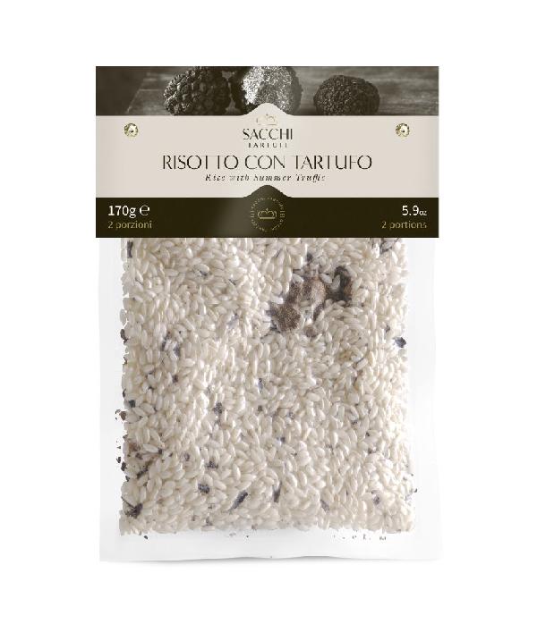 Rizoto s černým lanýžem Sacchi Tartufi, 170 g — rýže Carnaroli