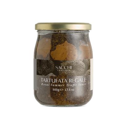 Lanýžová omáčka 10 % s lanýžovými plátky, 500 g  (Lanýžová pasta)