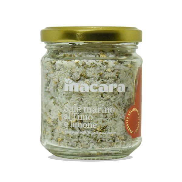 Sicilská mořská sůl s tymiánem a citronem Macara, 300 g