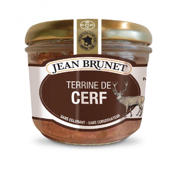 Jelení terina Jean Brunet, 180 g — francouzská paštika bez barviv