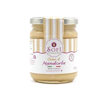 Mandlový krém 45 % Sofì, 190 g — sicilský ručně vyráběný
