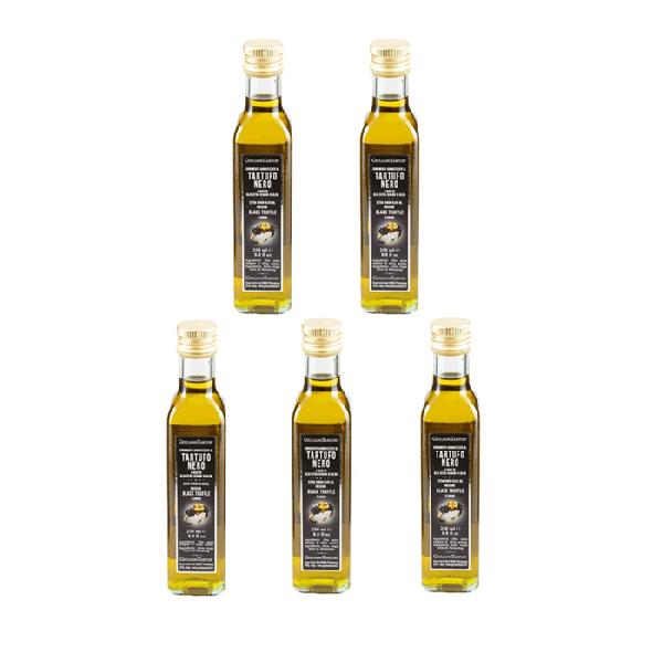 Extra panenský olivový olej s černým lanýžem Giuliano Tartufi, 5× 250 ml