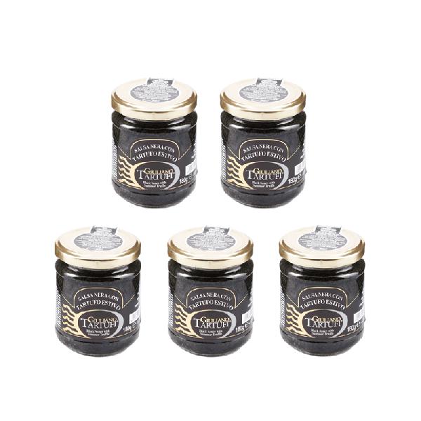 5x Lanýžová pasta z černého lanýže 5%, 180 g  (Salsa Tartufata nera)