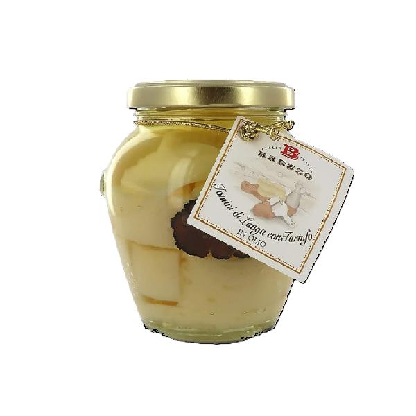 Ovčí sýr Tomino s černým lanýžem nakládaný v oleji, 280 g