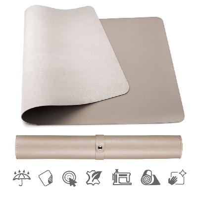 Podložka pod myš a klávesnici MOSH eco kůže, taupé, 90 x 45 cm Large (90 x 45 cm)