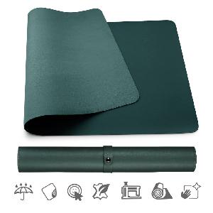 Podložka pod myš a klávesnici MOSH eco kůže, tmavě zelená, 90 x 45 cm Large (90 x 45 cm)