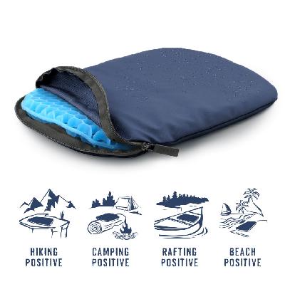 Cestovní podsedák MOSH Kamper light tmavomodrá / černá