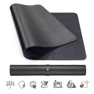 Podložka pod myš a klávesnici MOSH eco kůže, černá (S,M,L) Large (90 x 45 cm)