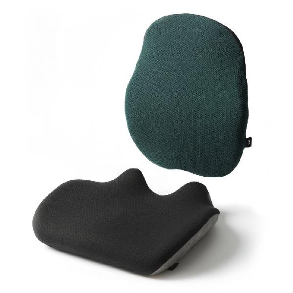 Mosh ERGO2 Set podsedák B2C + bederní opěrka H1C, tmavě zelená/černá