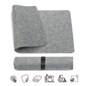 Podložka pod myš a klávesnici MOSH plstěná, šedá, M,L Large (90 x 45 cm)