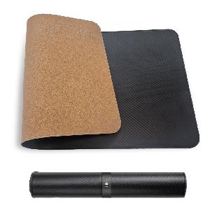 Podložka pod myš a klávesnici MOSH eco kůže, černá/korková, 80 x 40 cm 80 x 40 cm
