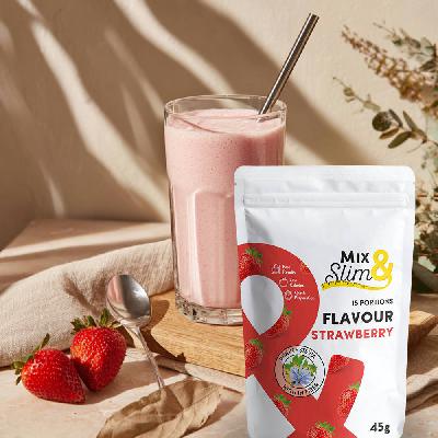 MixSlim Příchuť jahoda 45g (15 porcí)