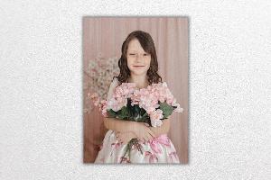 Tisk na dřevo 60x45 cm z vlastní fotografie, Bukové dřevo, Vykroužení pro závěs