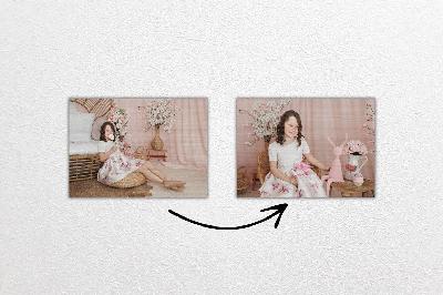 Oboustranný tisk na dřevo 40x30 cm z vlastní fotografie, Bukové dřevo, Oboustranný tisk