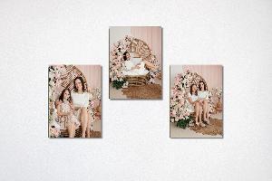 Tisk na Kapa desku sada 3 kusů 15x10 cm z vlastních fotografií, KAPA deska, Včetně stojánku