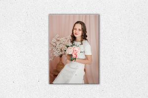 Tisk na sklo 40x30 cm z vlastní fotografie, Sklo clearvision, S nalepovacím háčkem