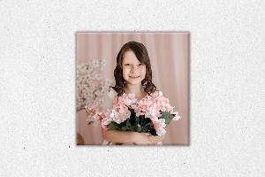 Tisk na sklo 40x40 cm z vlastní fotografie, Sklo clearvision, S nalepovacím háčkem